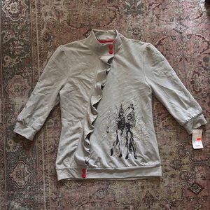 Rare Cirque du Soleil Jacket – Women's Gray Button-Front Jacket Slim XXL